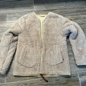 Lululemon Teddy Jacket in light tan color